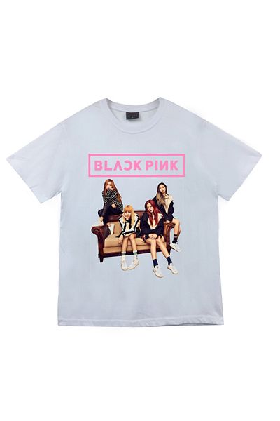 fame-stoned Μπλουζάκι Blackpink Printed Unisex 100% Cotton White