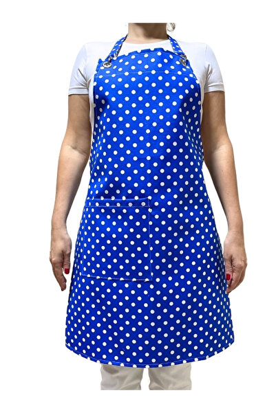 Enoteks مريلة مطبخ ساكس مقاومة للماء مع جيب منقط