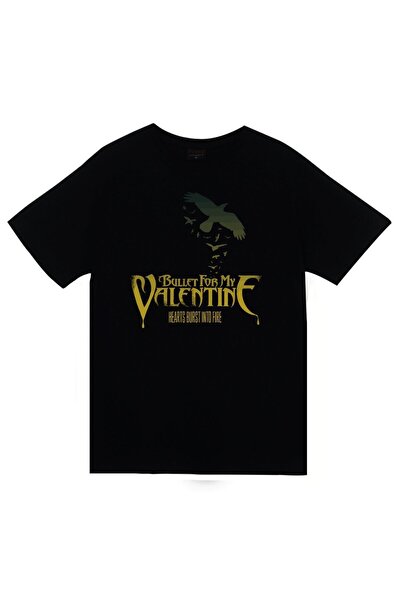 fame-stoned Bullet For My Valentine Štampano Unisex 100% pamuk Crna T-shirt