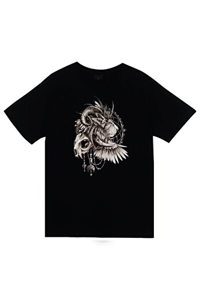 fame-stoned Lav, životinja Štampano unisex 100% pamuk crna T-shirt