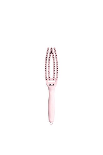 Olivia Garden Fingerbrush Care Iconic Boar Nylon Pastel Pink S Fırça