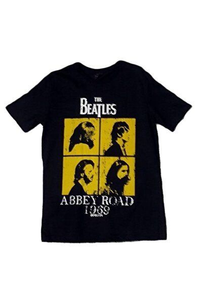 fame-stoned The Beatles Štampano Unisex 100% pamuk Crna T-shirt
