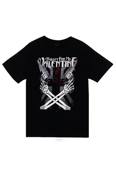 fame-stoned Bullet For My Valentine Štampano Unisex 100% pamuk Crna T-shirt