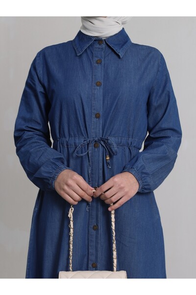 Modamorfo Džínové šaty Boydandan s dvojitou kapsou