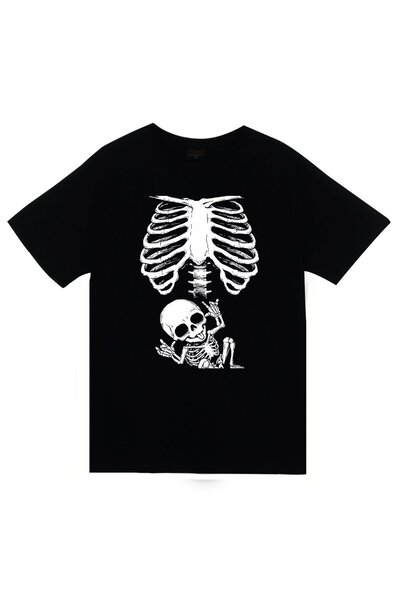 fame-stoned Unisex crna lubanja Štampano T-shirt
