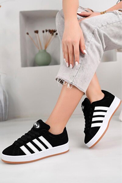 homiro Unisex klasične vezane Ortopedsko sportske Patike cipele - crno-belo