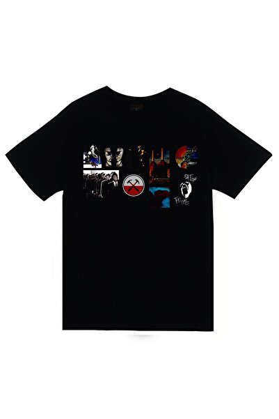 fame-stoned Tricou negru unisex cu imprimeu Pink Floyd, 100% bumbac