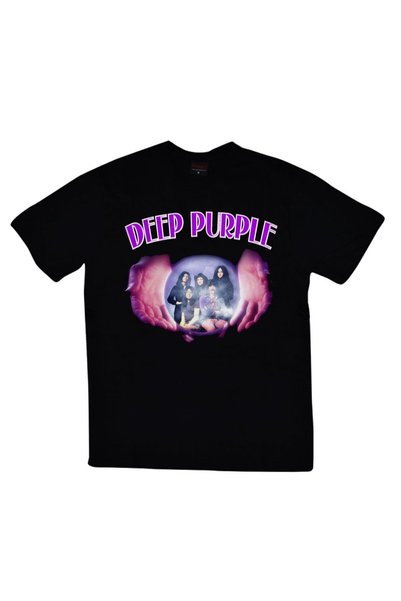 fame-stoned Duboko ljubičasta Štampano T-shirt