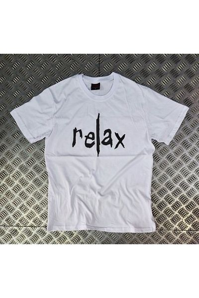 fame-stoned Μπλουζάκι Unisex White Relax Printed