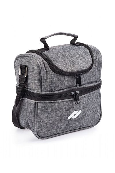 Pippa Luxury Two Compartment Gray Men's Lunch Box