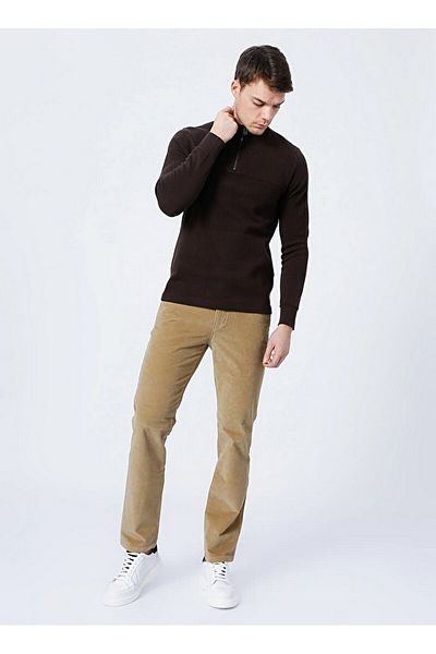 Dockers Ανδρικό πουλόβερ με φερμουάρ Standart Fit Neutrals A1106-0004