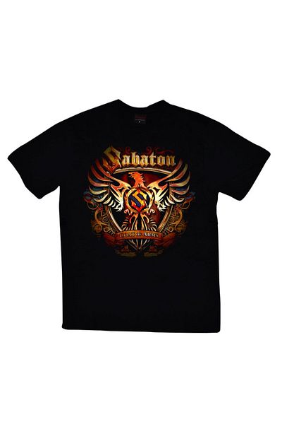 fame-stoned Μπλουζάκι Sabaton Printed Unisex 100% βαμβακερό μαύρο