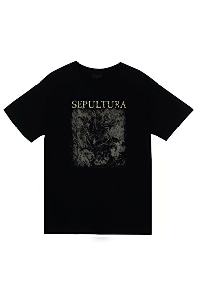 fame-stoned Sepultura unisex majica sa printom, 100% pamuk, crna