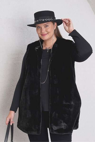Büyük Moda Fauẋ Fur Vest