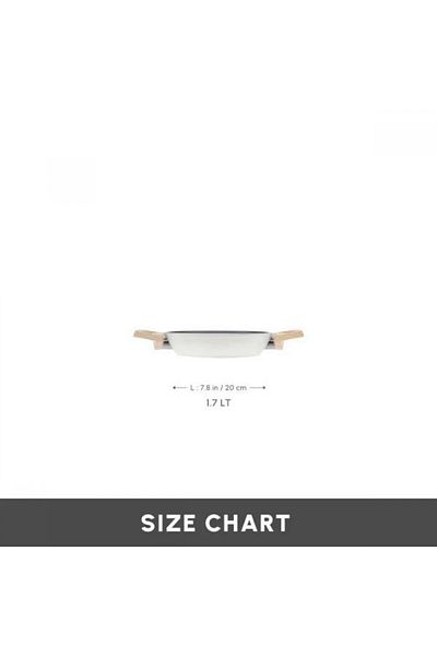 Karaca Swiss Crystal Induction Flacher Suppentopf, 20 cm, Creme