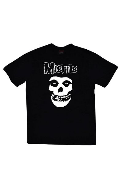 fame-stoned Tricou negru unisex cu imprimeu Misfits 100% bumbac