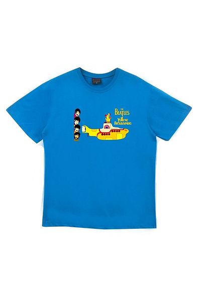 fame-stoned Μπλουζάκι The Beatles Printed Unisex 100% Cotton Blue