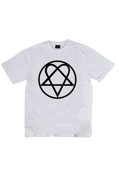 fame-stoned Tricou alb unisex 100% bumbac cu imprimeu Him