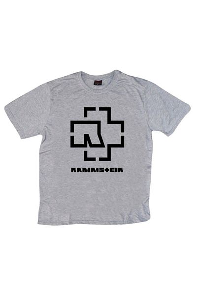 fame-stoned Μπλουζάκι Rammstein Printed Unisex 100% Cotton Grey