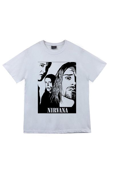 fame-stoned Μπλουζάκι Nirvana Printed Unisex 100% βαμβάκι
