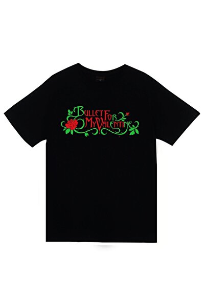 fame-stoned Bullet For My Valentine Štampano Unisex 100% pamuk Crna T-shirt