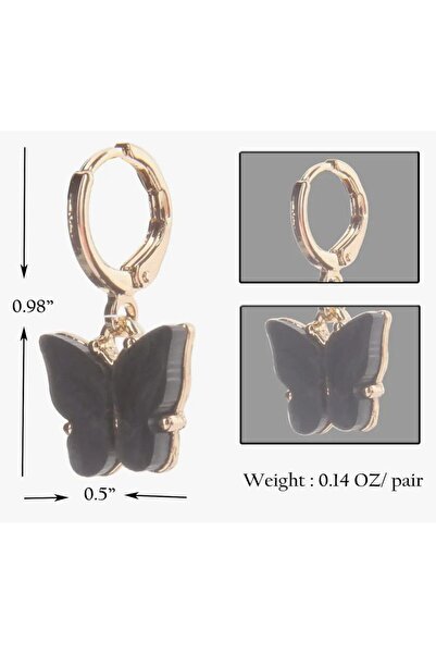 Shiklik MODA أقراط نسائية بتصميم فراشة لتعزيز أناقتك