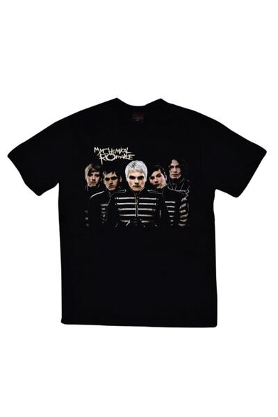 fame-stoned My Chemical Romance majica sa printom, unisex, 100% pamuk, crna