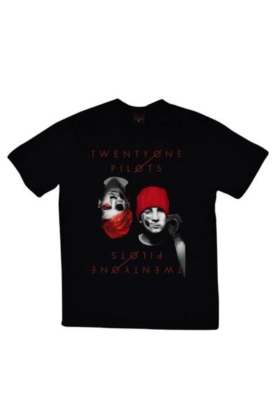 fame-stoned Twenty One Pilots Štampano Unisex 100% pamuk Crna T-shirt