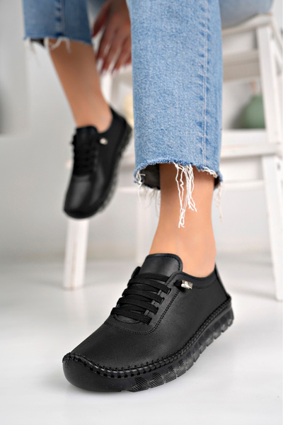 tusemmoda Ежедневни дамски обувки за нов сезон от естествена кожа Tsm