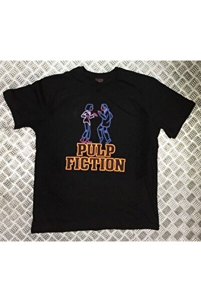 fame-stoned Unisex crna Pulp Fiction Štampano T-shirt