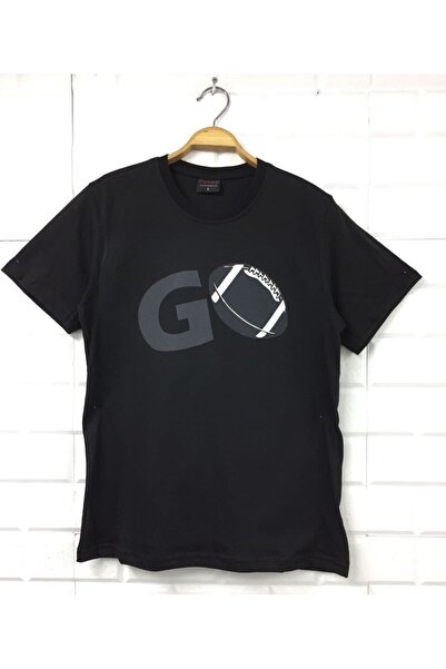 fame-stoned Unisex crna Go Štampano T-shirt
