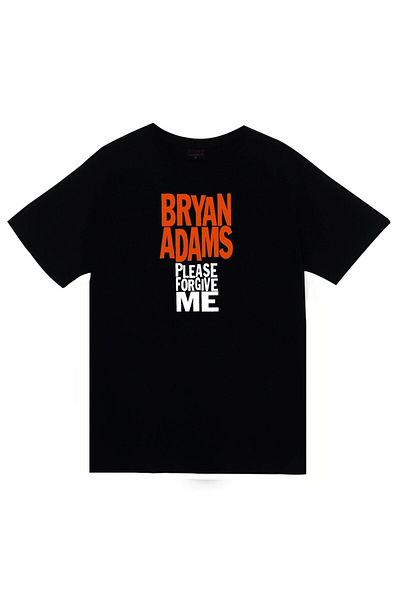 fame-stoned Tricou negru unisex 100% bumbac cu imprimeu Bryan Adams