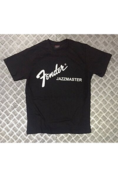 fame-stoned Fender Štampano Unisex 100% pamuk Crna T-shirt