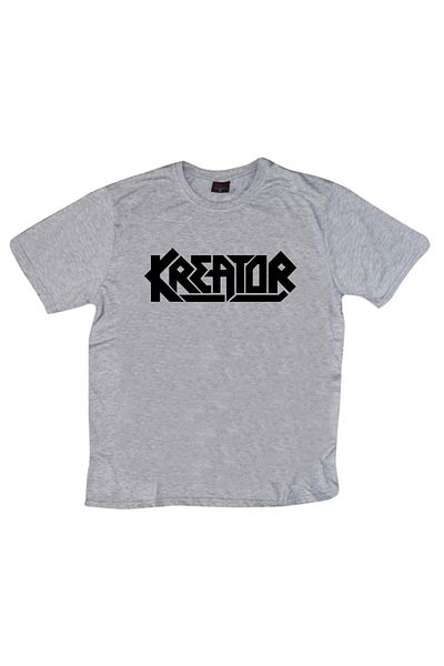 fame-stoned Μπλουζάκι Creator Printed Unisex 100% Cotton Grey