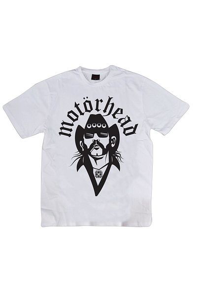 fame-stoned Μπλουζάκι με στάμπα Motörhead Unisex 100% βαμβακερό λευκό