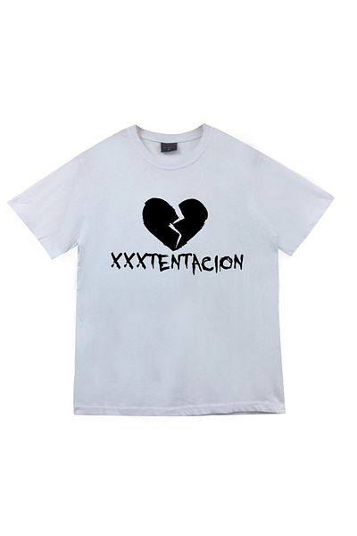 fame-stoned Xxxtentacion Printed Unisex 100% βαμβακερό λευκό μπλουζάκι
