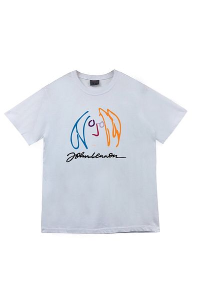 fame-stoned The Beatles Printed Unisex 100% βαμβακερό λευκό μπλουζάκι