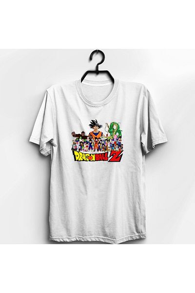 fame-stoned Μπλουζάκι Unisex White Dragonball Z Anime