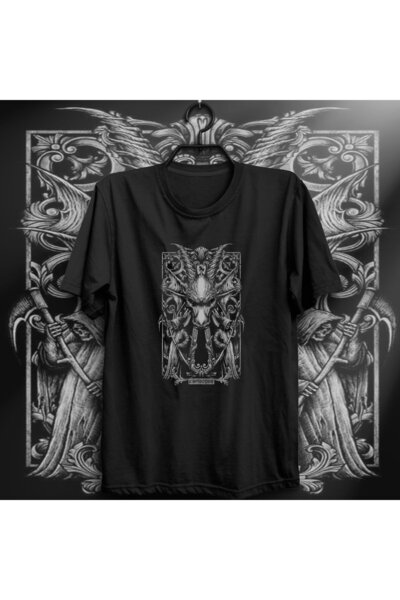 fame-stoned Unisex crni znak zodijaka Jarca Štampano T-shirt