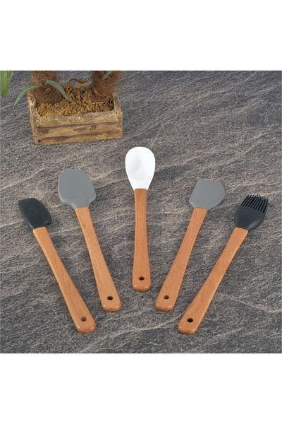 Tohana Silicone Spatula Spoon Set 5 Pieces