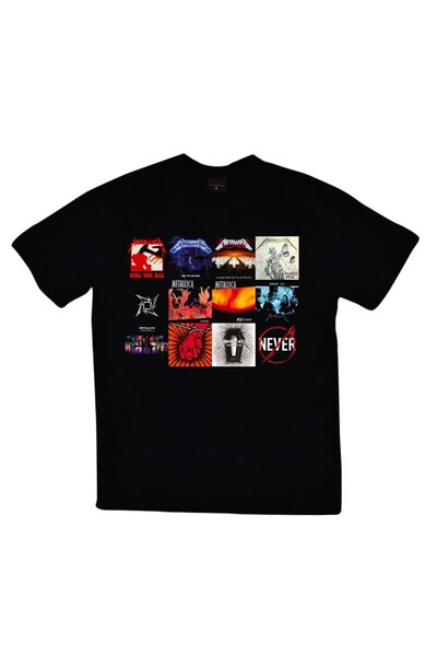 fame-stoned Metallica Štampano Unisex 100% pamuk Crna T-shirt