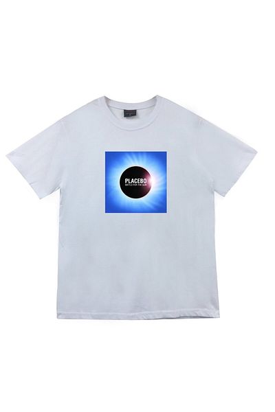 fame-stoned Μπλουζάκι Unisex με στάμπα Placebo 100% βαμβακερό λευκό