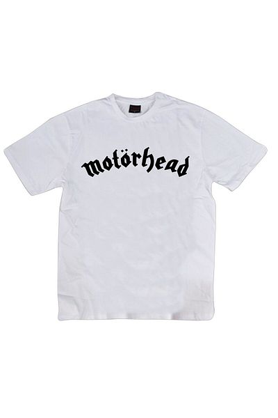 fame-stoned Μπλουζάκι με στάμπα Motörhead Unisex 100% βαμβακερό λευκό
