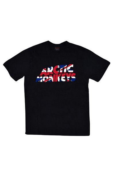 fame-stoned Unisex tričko Arctic Monkeys zo 100 % bavlny v čiernej farbe