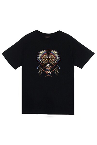 fame-stoned Crveno Koža pakovanja Štampano unisex 100% pamuk crna T-shirt