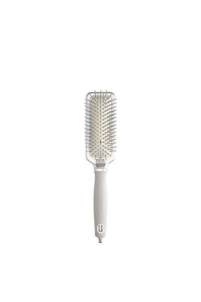 Olivia Garden Expert Care Rectangular Nylon Bristles Silver S Fırça