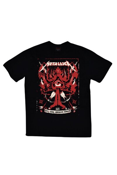fame-stoned Metallica Štampano Unisex 100% pamuk Crna T-shirt