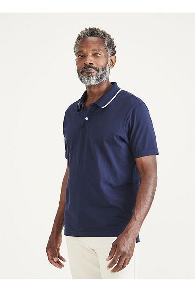 Dockers Ανδρικό μπλουζάκι από 100% βαμβάκι Polo Neck Regular Fit Navy Blue A3027-0007