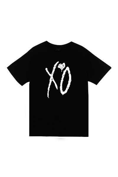 fame-stoned Tricou negru unisex 100% bumbac cu imprimeu Starboy The Weeknd