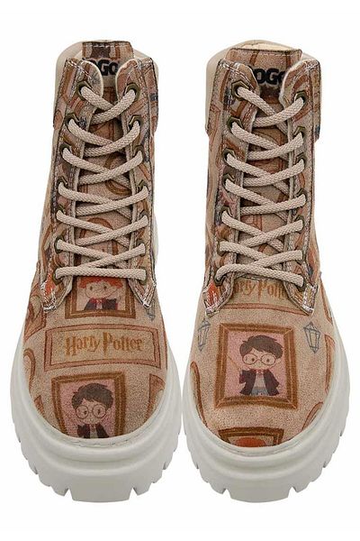 Dogo Women's Vegan Leather Beige Boots - Frames-Of-Hogwarts Design